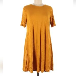 ASOS Mustard Short Sleeve Dress